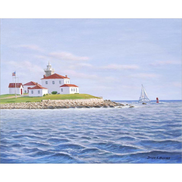 Longshore Tides " Watch Hill Light II " on Canvas Wayfair